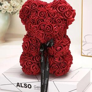 NWT Boutique "Just For You' Rose Bears Blood Red or Rose Red